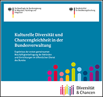 Cover „Kulturelle Diversität und Chancengleichheit in der Bundesverwaltung“