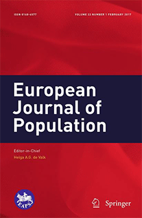 Cover „European Journal of Population"