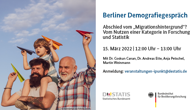 Foto Einladung Berliner Demografiegespräch: Abschied vom „Migrationshintergrund“? Vom Nutzen einer Kategorie in Forschung und Statistik