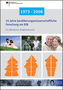 Cover "35 Jahre bevölkerungswissenschaftliche Forschung am BiB"