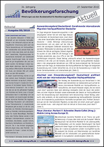 Cover "Bevölkerungsforschung Aktuell 5/2010"
