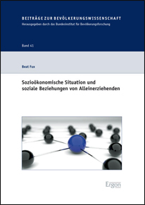 Cover "Sozioökonomische Situation und soziale Beziehungen von Alleinerziehenden"