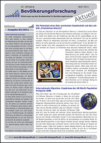 Cover "Bevölkerungsforschung Aktuell 2/2011"