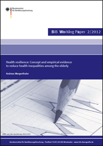 Cover "Health resilience: Concept and empirical evidence to reduce health inequalities among the elderly"