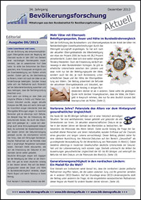 Cover "Bevölkerungsforschung Aktuell 6/2013"