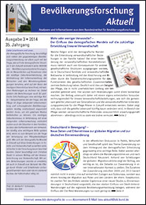 Cover "Bevölkerungsforschung Aktuell 3/2014"