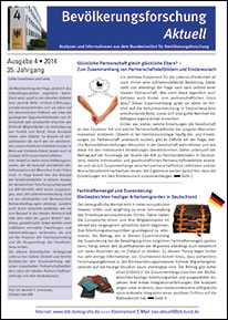 Cover "Bevölkerungsforschung Aktuell 4/2014"