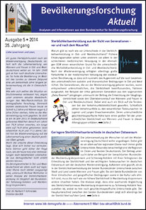 Cover "Bevölkerungsforschung Aktuell 5/2014"