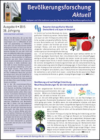 Cover "Bevölkerungsforschung Aktuell 4/2015"