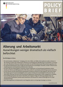 Titelbild Policy Brief "Alterung und Arbeitsmarkt" September 2019
