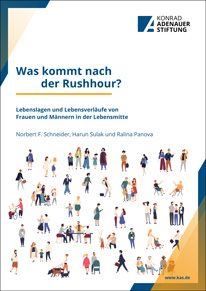 Cover "Was kommt nach der Rushhour? Lebenslagen und Lebensverläufe von Frauen und Männern in der Lebensmitte"