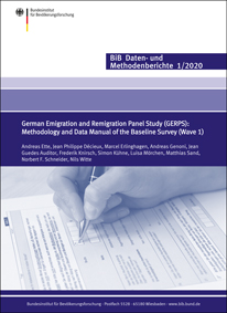 Titelbild "German Emigration and Remigration Panel Study (GERPS): Methodology and Data Manual of the Baseline Survey (Wave 1)"