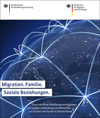 Titelbild „Migration. Familie. Soziale Beziehungen. Transnationale Familienkonstellationen und soziale Einbindung von Menschen aus Eritrea und Syrien in Deutschland“ (verweist auf: Migration. Familie. Soziale Beziehungen)