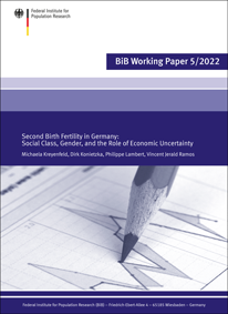 Cover "Second Birth Fertility in Germany: Social Class, Gender, and the Role of Economic Uncertainty"