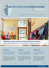 Cover &#034;Bevölkerungsforschung Aktuell 2/2023&#034; (refer to: Bevölkerungsforschung Aktuell 2/2023)