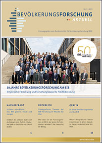 Cover “Bevölkerungsforschung Aktuell 3/2023&#034; (refer to: Bevölkerungsforschung Aktuell 3/2023)