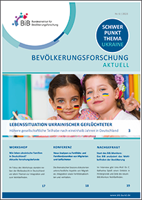 Cover “Bevölkerungsforschung Aktuell 6/2023&#034; (refer to: Bevölkerungsforschung Aktuell 6/2023)