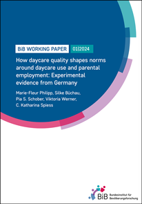 Cover &quot;How daycare quality shapes norms around daycare use and parental employment: Experimental evidence from Germany&quot; (verweist auf: How daycare quality shapes norms around daycare use and parental employment: Experimental evidence from Germany)