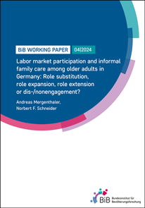 Cover &#034;Labor market participation and informal family care among older adults in Germany: Role substitution, role expansion, role extension or dis-/nonengagement?&#034; (refer to: Labor market participation and informal family care among older adults in Germany: Role substitution, role expansion, role extension or dis-/nonengagement?)